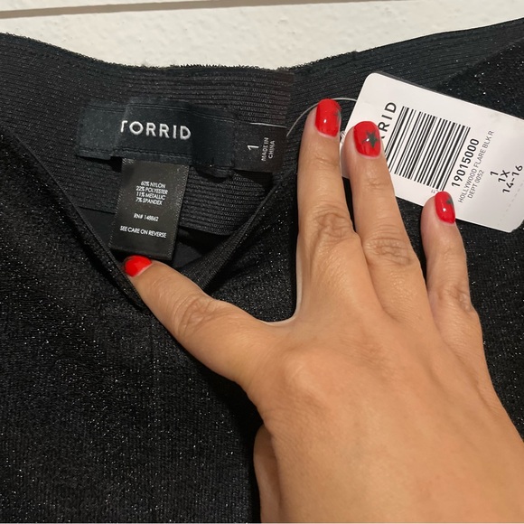 NWT Torrid Pull-On Flare Stretch Lurex High-Rise Pant, Size 1x - Picture 6 of 6
